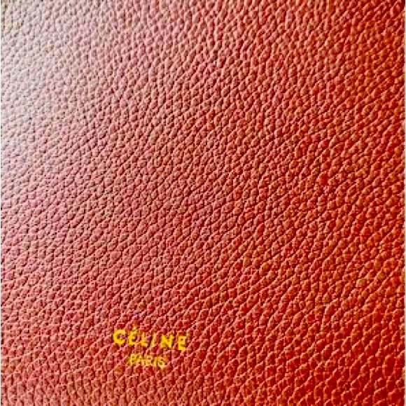 Celine handbag NWOT in wine/burgundy color. - Picture 4 of 5